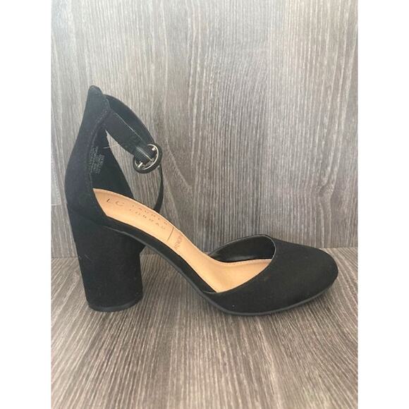TWO Pairs - LC Hydrangea Black & Tan High Heels - Women's Size 6.5 - Picture 3 of 10